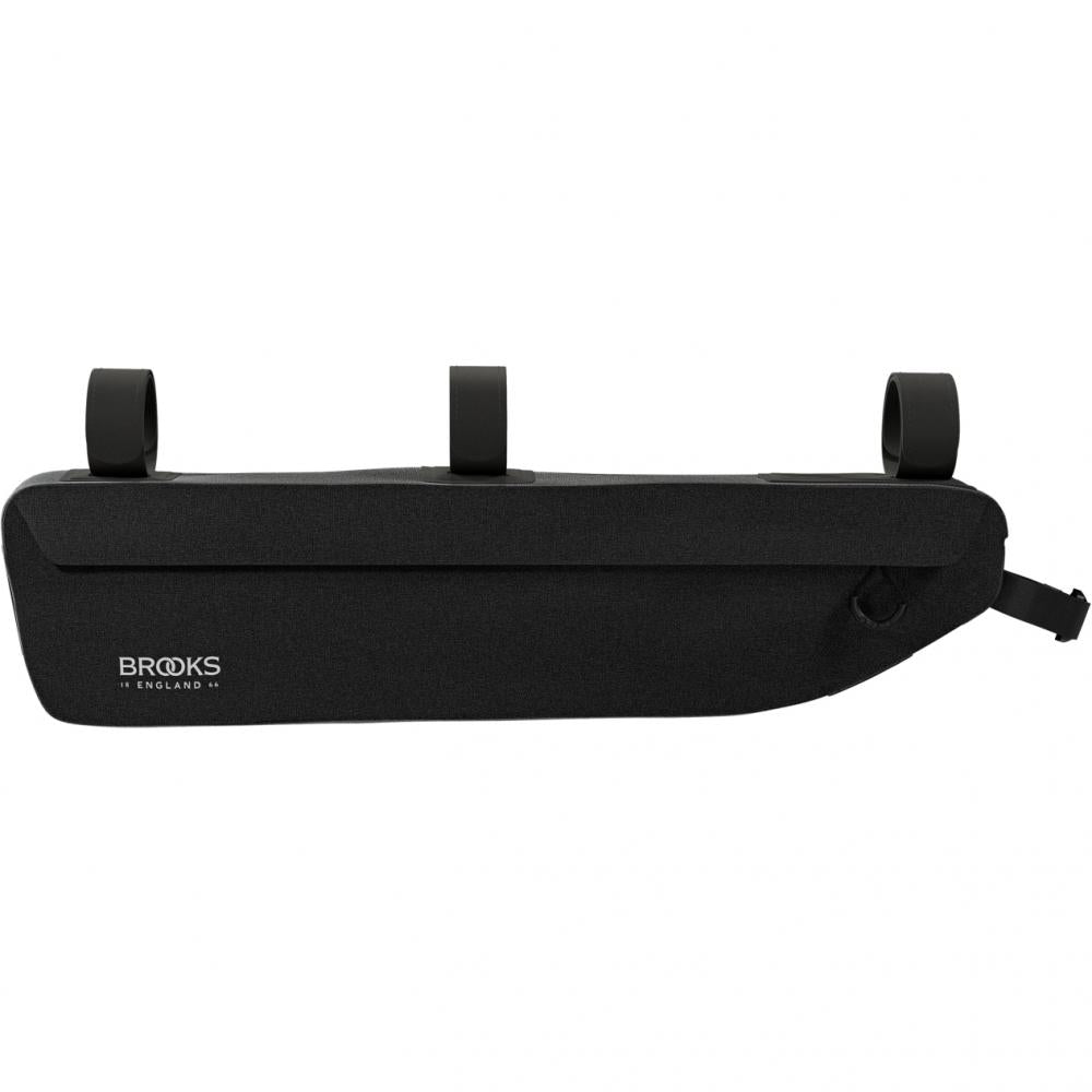 BROOKS Scape Frame Bag Large Black - wasserdichte Rahmentasche 3,5 Liter aus 600D Polyester mit Hypalon-Details - 200 g leicht, 500x60x120 mm