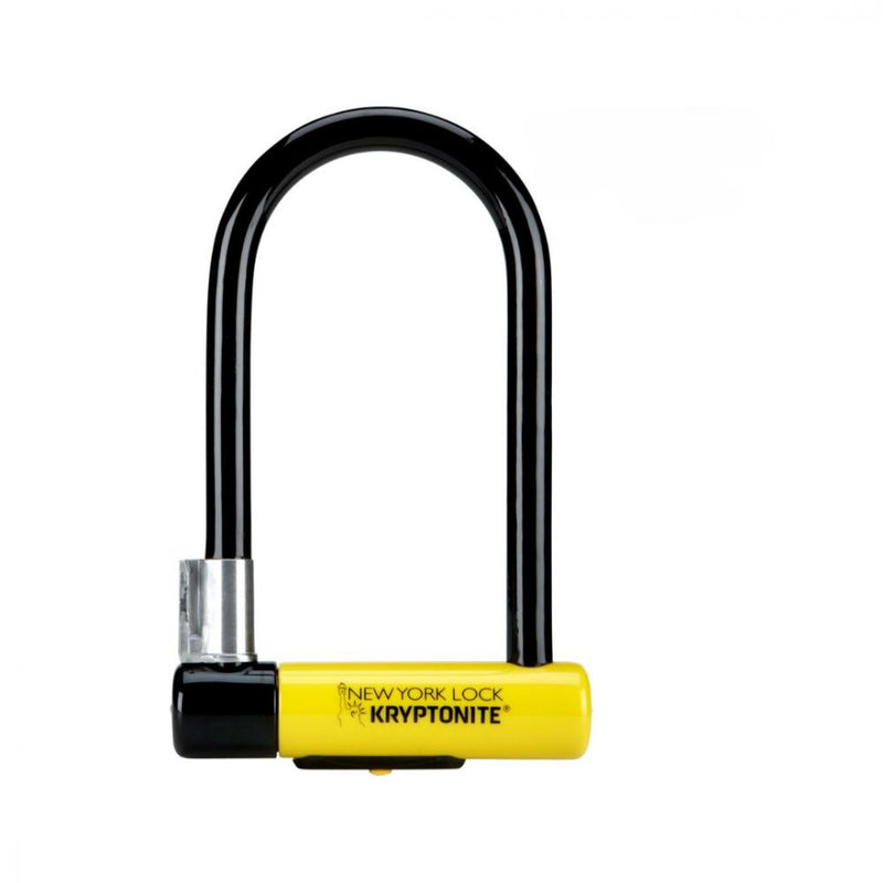 KRYPTONITE New York Lock Standard Bügelschloss - 16 mm gehärteter Spezialstahl Hochsicherheits-Scheibenzylinder FlexFrame-Halterung 10 x 20 cm 2 02 kg