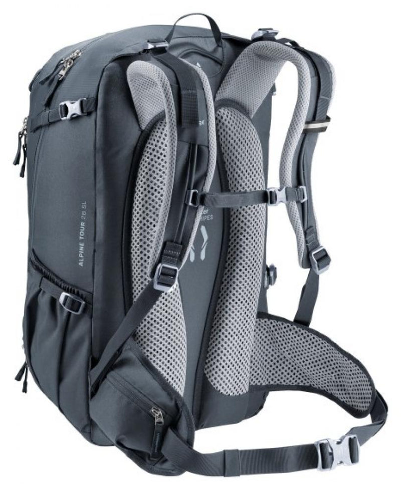 Deuter Alpine Tour 28 SL Tourenrucksack 28 Liter Schwarz - Ergonomischer Tragekomfort für Damen