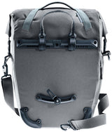 Deuter Valbona 20+5 Fahrradtasche 25 Liter Graphite - wasserdicht mit Roll-Top und Regenhülle
