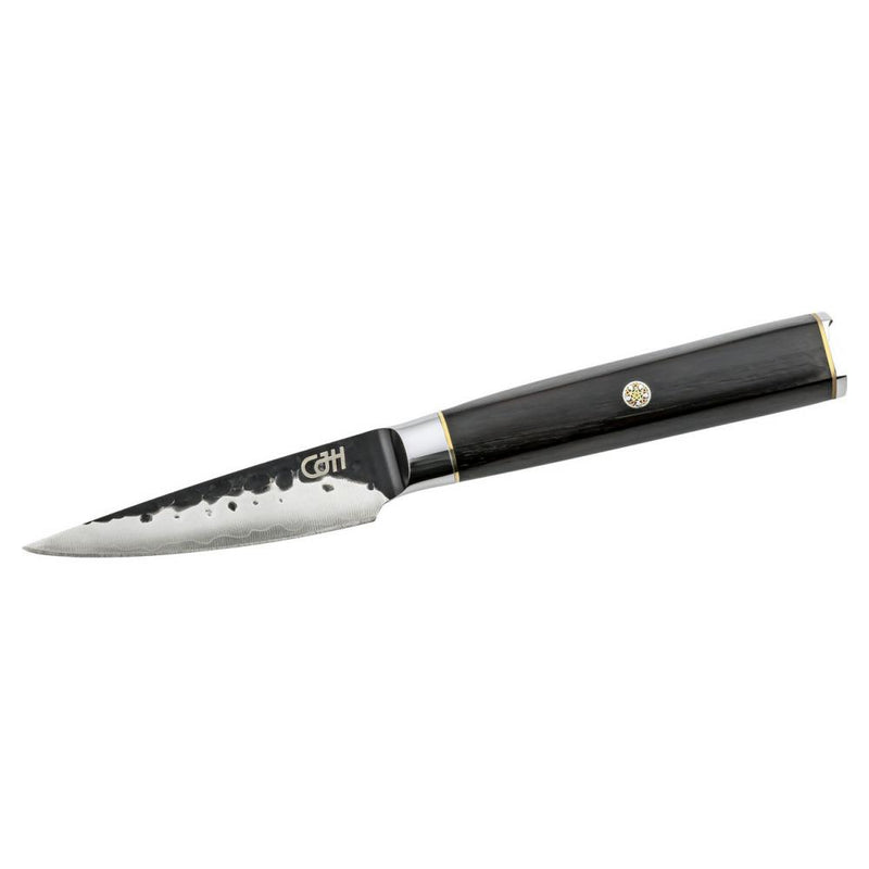 Herbertz CJH Schälmesser, 67-Lagen Damast, Ebenholz - Küchenmesser für Hobbyköche 67