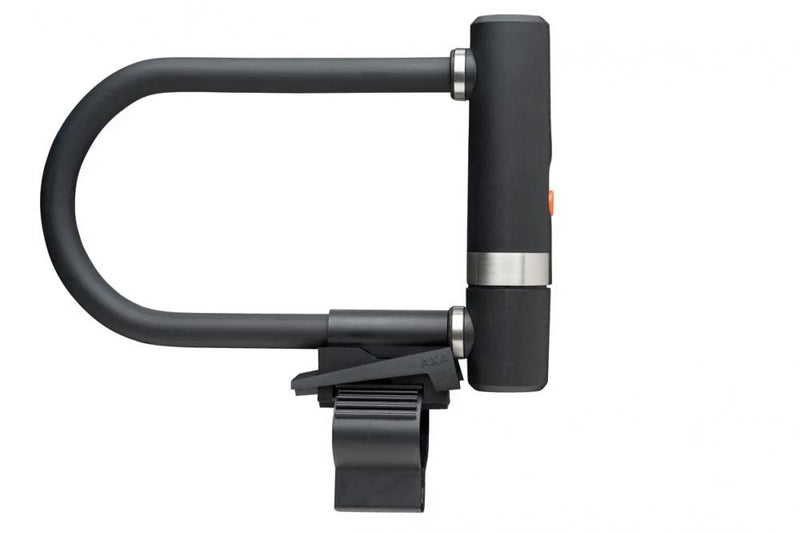 AXA Bügelschloss Newton Pro 190, Länge 190 mm, Stärke 13 mm, schwarz, gehärteter Stahl, Sicherheitsstufe 15, Bohrschutz, inkl. Halterung, 2 Schlüssel