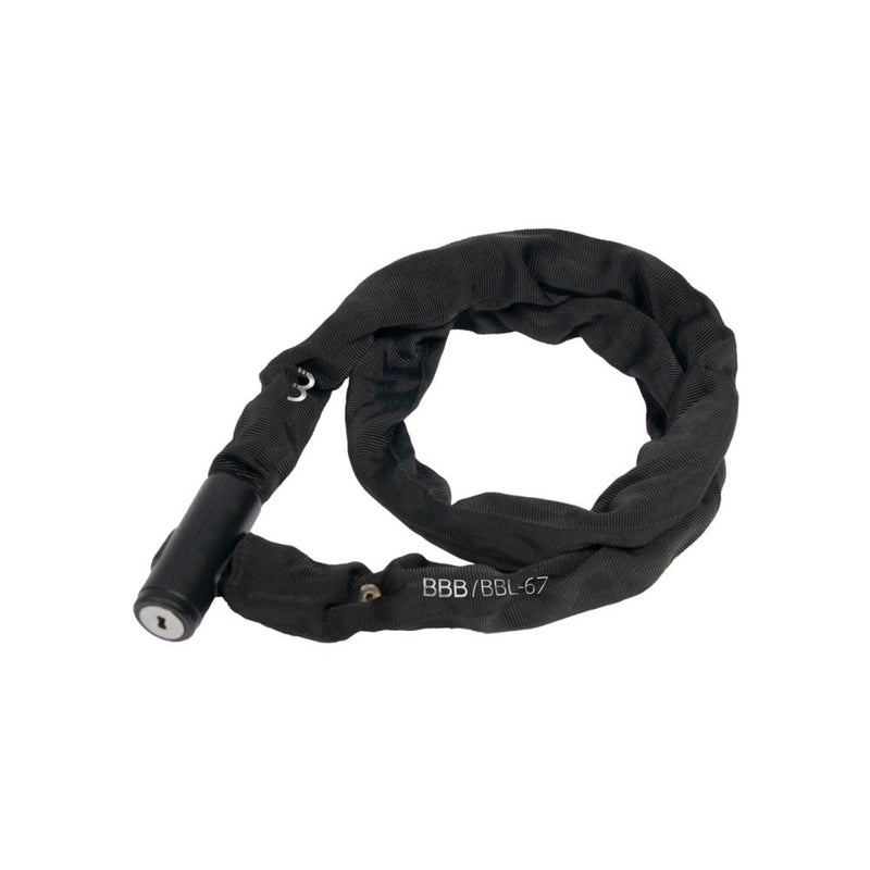 BBB Cycling BBB Schloss QuickChain 4.5mmx100cm schwarz [4,5mm x 100cm] schwarz - sicheres Kettenschloss in moderner Ausführung