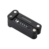 BBB Cycling Schloss CodeFold 5mm x 975mm schwarz - kompaktes, sicheres Faltschloss mit Zahlencode
