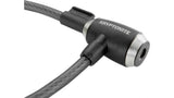 Kryptonite KryptoFlex 1565 Kabelschloss, 65 cm Länge, 15 mm flexibles Stahlkabel, Sicherheitsstufe 3, drehbarer Schließkopf, inkl. Halterung
