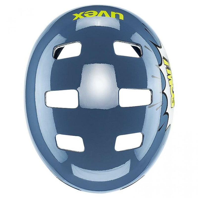 uvex kid 3 stone blue pow, Hartschalen-Kinderfahrradhelm, Größe 55-58 cm, innovative Hardshell-Technologie und 10 Belüftungsöffnungen optimalen Schutz und Komfort für aktive Kinder