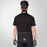 Endura Hummvee Weste XL, Schwarz - winddichte Weste mit Netzrücken, PFC-freier DWR-Imprägnierung, verstellbarem Saum & Reflektoren