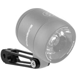 M-Wave QRIR Extender Lampenhalter, CNC-gefrästes Aluminium, schwarz, kompatibel mit QRIR Spacer und Aheadkappe