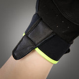 CHIBA Via Ferrata Absolut - Kletterhandschuhe S schwarz/neongelb, Touchfinger, Knöchelschutz, 121 g