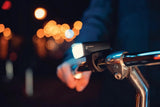 Axa DWN 30 / DWN REAR Akku-Beleuchtungsset 30 Lux Schwarz - StVZO zugelassene Fahrradbeleuchtung