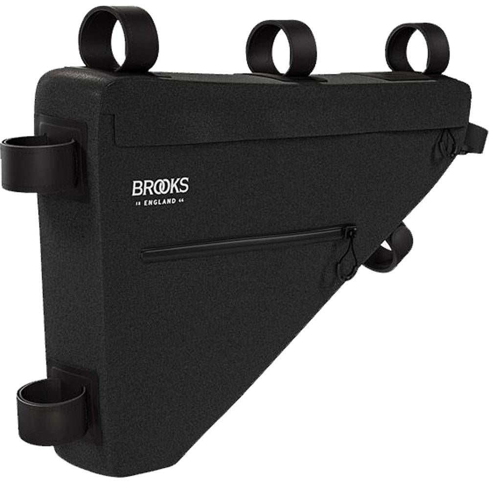 BROOKS Scape Full Frame Bag Black - wasserdichte Rahmentasche 5,5 Liter aus 600D Polyester mit Hypalon-Details - 390 g leicht, 480x60x290 mm