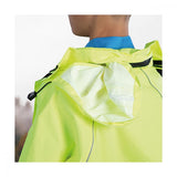 Chiba Regenjacke Rain Kids neongelb Größe S - wasserdichte Kinder-Fahrradjacke mit reflektierenden Elementen, atmungsaktiv, winddicht, leicht und kompakt verstaubar