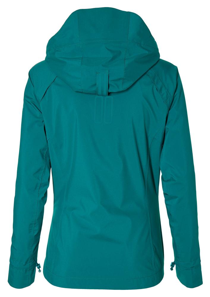 Basil Skane Damen Regenjacke teal green M - wasserdicht & atmungsaktiv (10.000 WP/MVP), T-Fabric mit DWR-Beschichtung, taillierter Schnitt, reflektierend & helmtauglich
