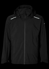 Basil Skane Herren Regenjacke schwarz XXL - atmungsaktiv & wasserdicht (10.000 WP/MVP) - T-Fabric mit DWR-Beschichtung ergonomischer Schnitt reflektierend & helmtauglich