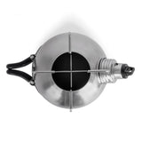 Petromax Feuerkanne Edelstahl 1,5 l  Autarker Outdoor-Wasserkocher mit Doppelwand, schneller Erhitzung durch Kamineffekt, ideal für Camping und Trekking