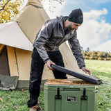 Petromax Sitzkissen für Kühlbox kx50, schwarz, 66x46,5x5,5 cm, robustes 600D Ripstop-Gewebe, Anti-Rutsch-Unterseite, 4-Punkt-Druckknopfsystem