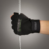 CHIBA Via Ferrata - Klettersteig-Handschuhe XS schwarz, robuster Grip & Schutz