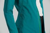 Basil Skane Damen Regenjacke teal green S - atmungsaktiv & wasserdicht (10.000 WP/MVP), T-Fabric mit DWR-Beschichtung, taillierter Schnitt, reflektierend & helmtauglich