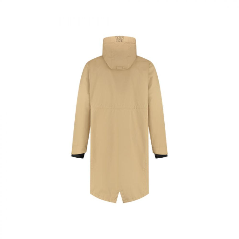 BBB Regenjacke Rainshield Parka XXL Kamel - wasserdicht, atmungsaktiv, winddicht, verschweißte Nähte, Kapuze, leichte Fahrrad-Regenjacke