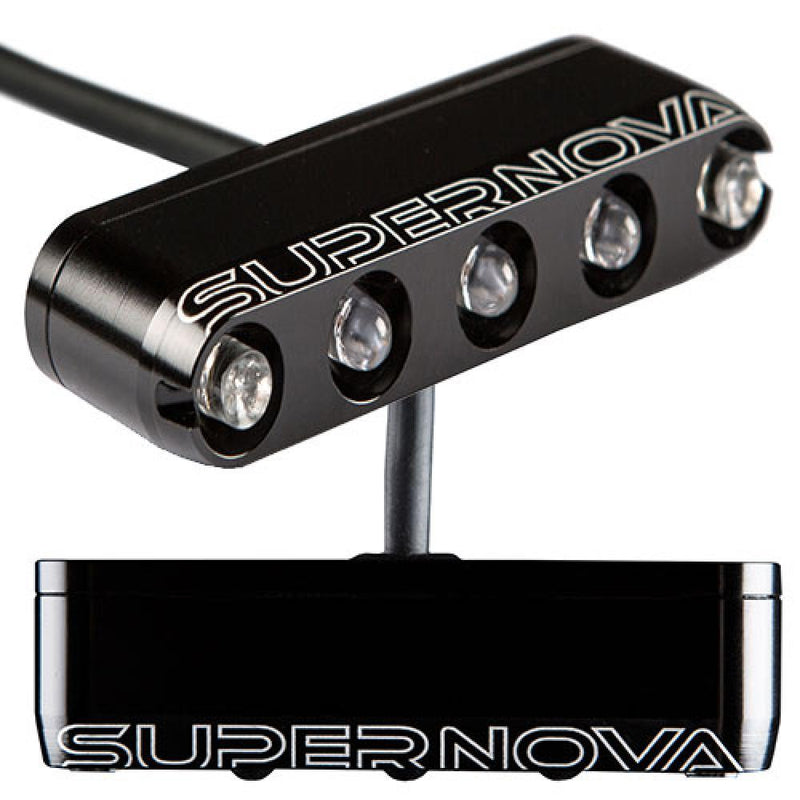 Supernova M99-E6 Tail Light Rückleuchte 12 V, Bremslichtmodus, schwarz - maximale Sichtbarkeit fürs E-Bike