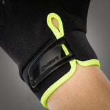CHIBA Via Ferrata X-trem - Kletterhandschuhe L schwarz/neongelb, robust & griffig