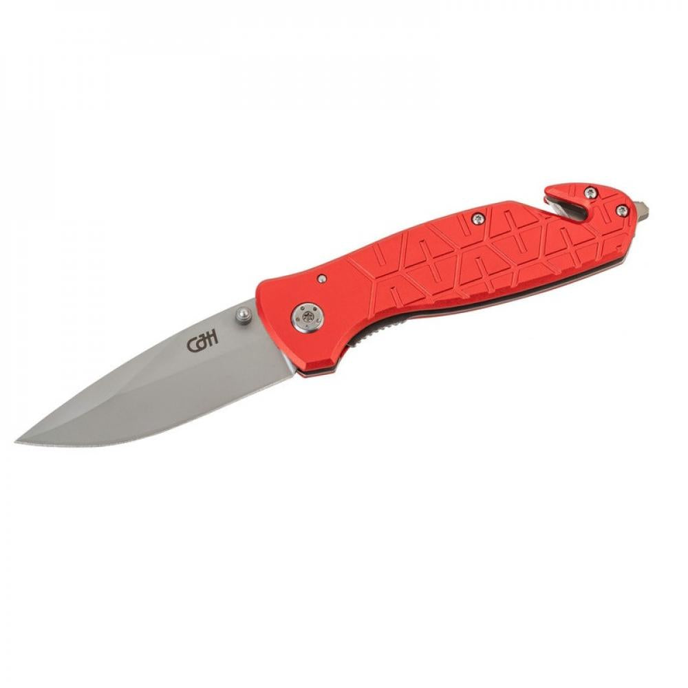 Herbertz CJH Rettungsmesser, Leichtmetall/rot - Rettungsmesser Outdoor 22