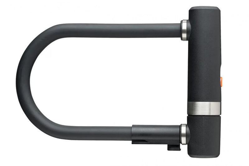 AXA Bügelschloss Newton Pro 190, Länge 190 mm, Stärke 13 mm, schwarz, gehärteter Stahl, Sicherheitsstufe 15, Bohrschutz, inkl. Halterung, 2 Schlüssel