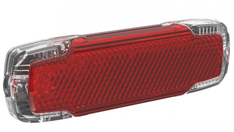 Busch+Müller Toplight 2C Plus LED-Rücklicht für Gepäckträgermontage, dynamobetrieben, mit Standlichtfunktion, Z-Großflächenrückstrahler, StVZO-zugelassen, Bolzenabstand 50/80 mm