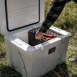 Petromax Schneide- und Trennbrett für Kühlbox KX50, Kunststoff, 34,4 x 35,6 cm, spülmaschinengeeignet, mit Ablaufrinne, ideal für Camping und Outdoor