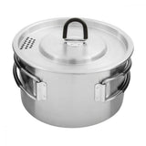 Tatonka Kettle II 1,0 l - Campingtopf Unisex 1,0 L mit Pfannendeckel aus Edelstahl