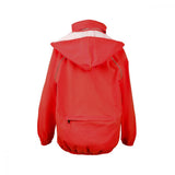 Chiba Regenjacke Rain Kids rot Größe XS - wasserdichte und winddichte Kinder-Fahrradjacke, atmungsaktiv, mit reflektierenden Elementen für optimale Sichtbarkeit, leicht und platzsparend verstaubar