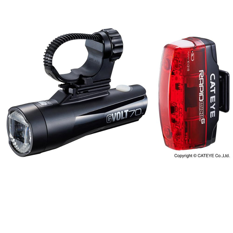 Cat Eye Lampenset GVOLT 70.1 Kit m. Rapid Micro G StVZO