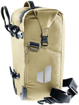 Deuter Valbona 20+5 Gepäckträgertasche 25 Liter Desert - Wasserdicht mit Roll-Top