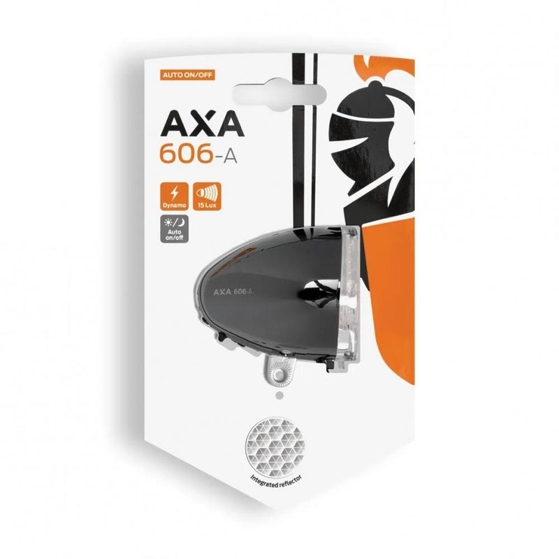 Axa Dynamo-Scheinwerfer 606 Auto LED schwarz chrom AXA NL 92915196SC StVZO
