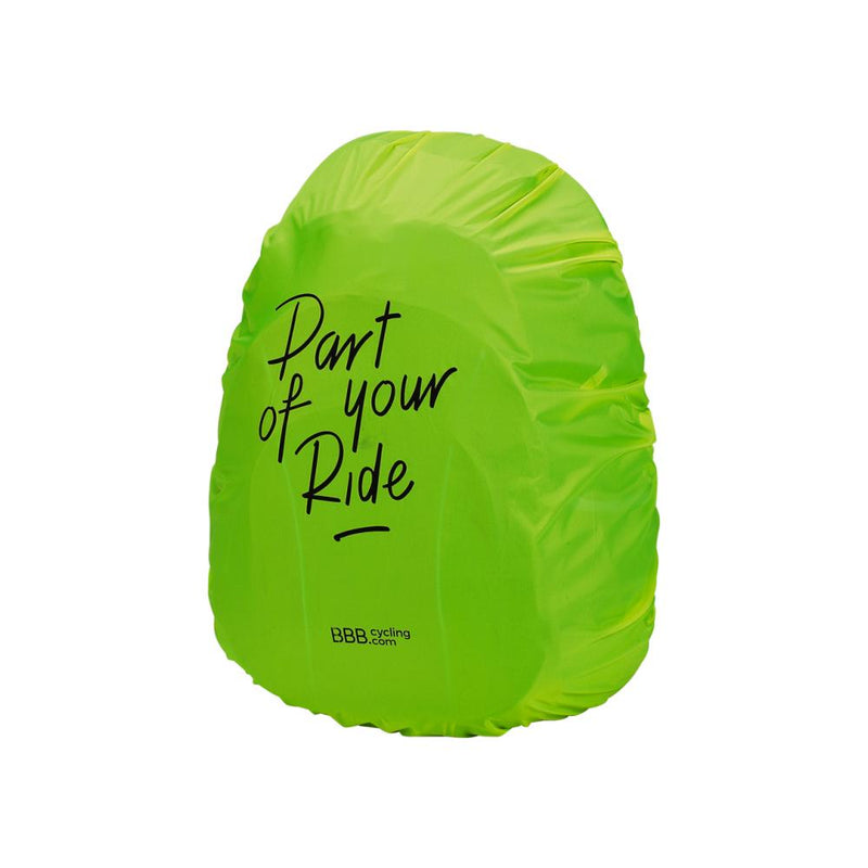 BBB Cycling Rucksack Überzug 50 neon gelb - wasserdichter Regenschutz mit 30L Volumen