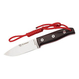 Nieto Bosque Grenadill Jagdmesser Gürtelmesser mit Lederscheide - Outdoormesser Jäger 10
