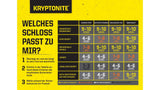 KRYPTONITE Evolution LITE Mini-6 (7x15 - 2cm) - Bügelschloss