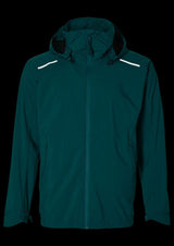 Basil Skane Herren Regenjacke teal green L - wasserdicht & atmungsaktiv (10.000 WP/MVP), T-Fabric mit DWR-Beschichtung, ergonomischer Schnitt, reflektierend & helmtauglich