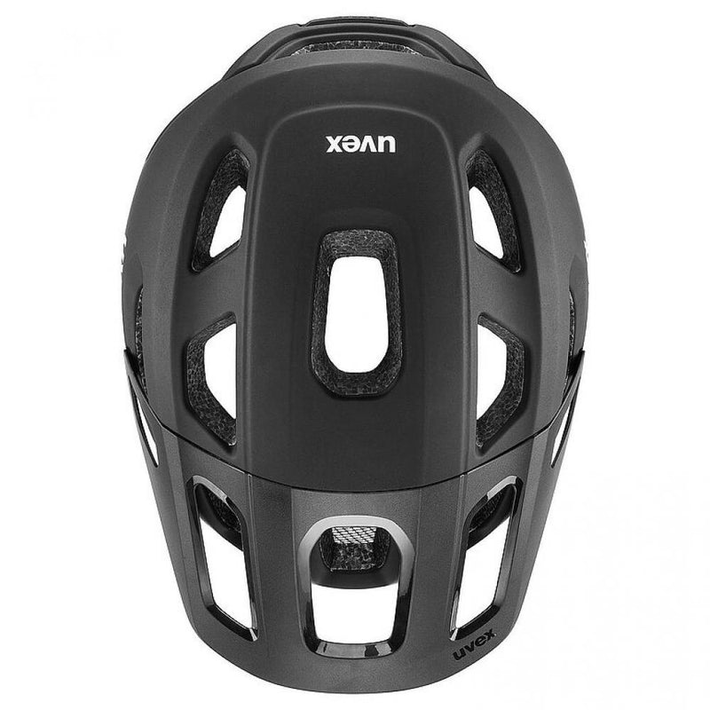 Uvex React MTB-Helm black-teal matt 59-61 cm - Double-Inmold, IAS 3.0, Monomatic, 14 Belüftungen, EN 1078