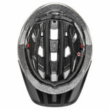 Uvex i-vo cc Fahrradhelm Black-Smoke matt 56-60 cm - leichter Allrounder mit 24 Belüftungsöffnungen, 3D IAS 3.0, Plug-in LED-kompatibel