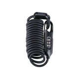BBB Cycling Schloss CoilSafe 4,8mm x 1800mm schwarz - kompaktes Fahrradspiralkabelschloss