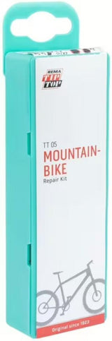 Tip Top Flickzeug Set TT 05 SB Schlauchreparaturset mit Reifenhebern Vulkanisierflüssigkeit Flicken Raupapier Fahrrad Pannenset