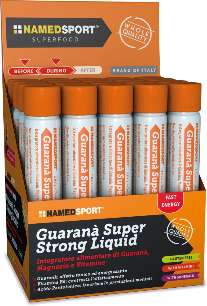 NAMEDSPORT Energy Shot GUARANA SUPER STRONG 20 x 25 ml - extra starker Energieboost