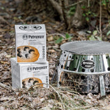 Petromax Cabix Plus Briketts  umweltfreundliche, formstabile Kokosbriketts mit Rillenprofil für optimale Hitzeverteilung beim Kochen mit Feuertopf und Grill