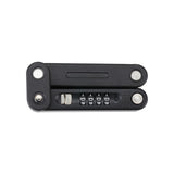 BBB Cycling Schloss CodeFold 5mm x 975mm schwarz - kompaktes, sicheres Faltschloss mit Zahlencode