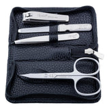 Alpen Maniküre-Set 4-teilig rostfrei Lederetui - Set für Damen und Herren Größe 11