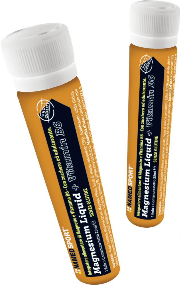 NAMEDSPORT Magnesium MAGNESIUM LIQUID 20 x 25 ml - schnelle Magnesiumversorgung für Sportler