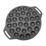 Petromax Poffertjespfanne Gusseisen Ø30cm für 30 Mini-Pfannkuchen, optimale Wärmeverteilung, geeignet für Feuer, Ofen und Herd