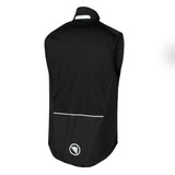 Endura Hummvee Weste XL, Schwarz - winddichte Weste mit Netzrücken, PFC-freier DWR-Imprägnierung, verstellbarem Saum & Reflektoren