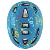 uvex Kid 2 cc Kinderhelm  Leichtgewicht mit Inmould-Technologie, EPS-Innenschicht, schlagfester Polycarbonat-Außenschale, IAS-Größenanpassung, 8 Belüftungsöffnungen, optionales LED-Licht, Design "let's ride", Größe 46-52 cm